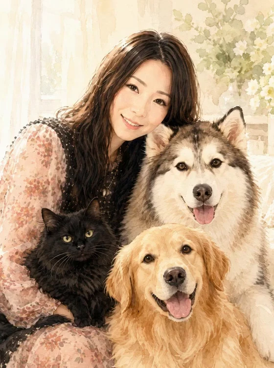 代表 深堀博子と犬・猫たち